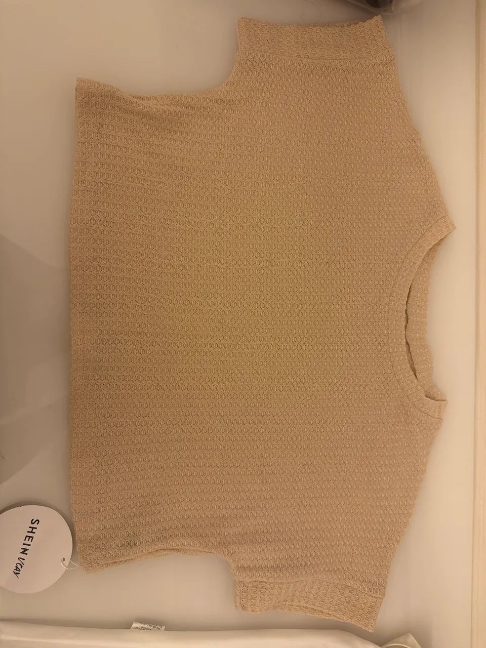 Blusa bege shein (com etiqueta)