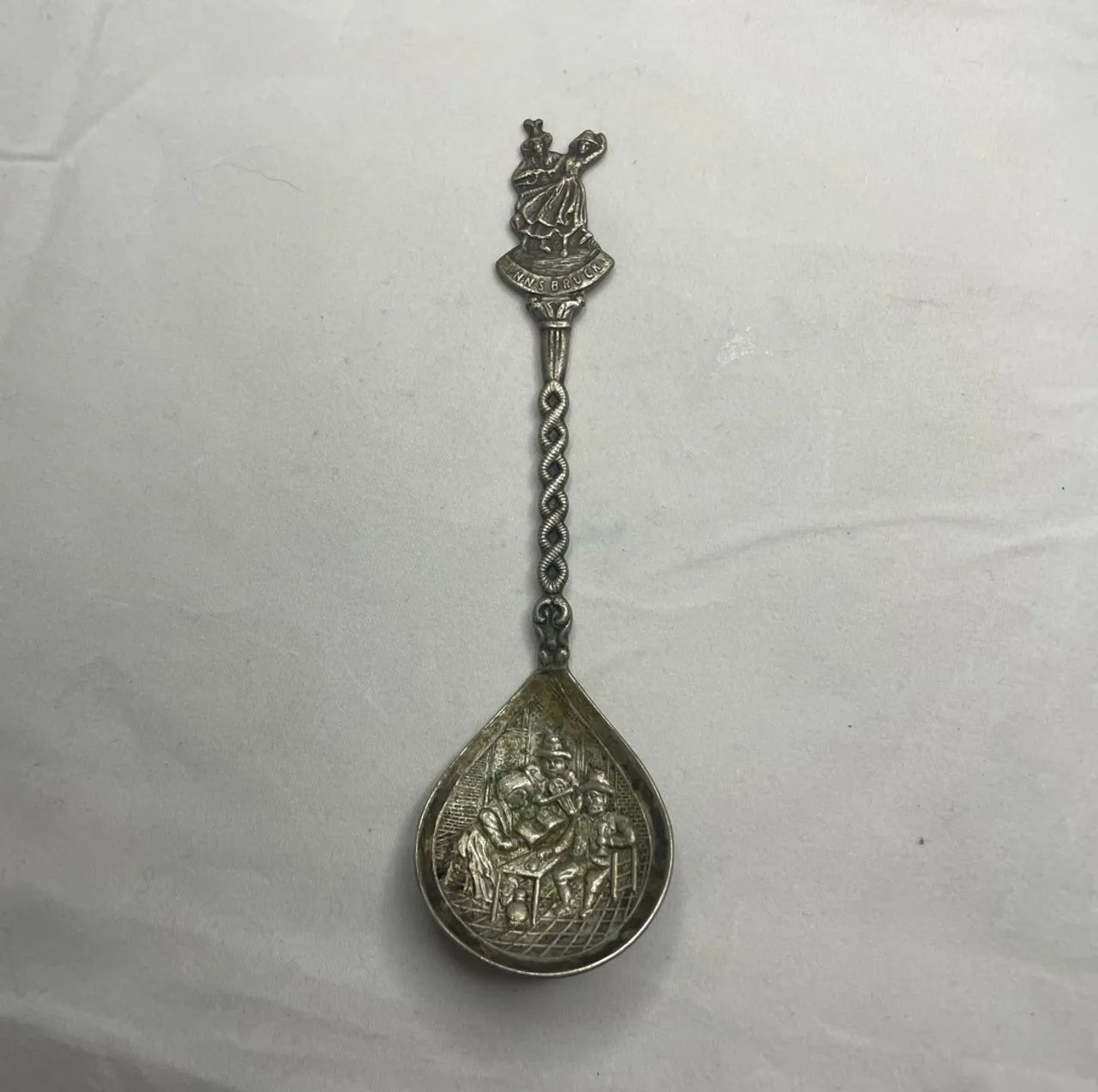 Colher de Prata Vintage da Áustria