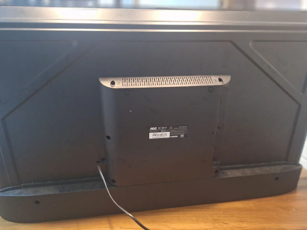 Tv smart 43 tela preta display 