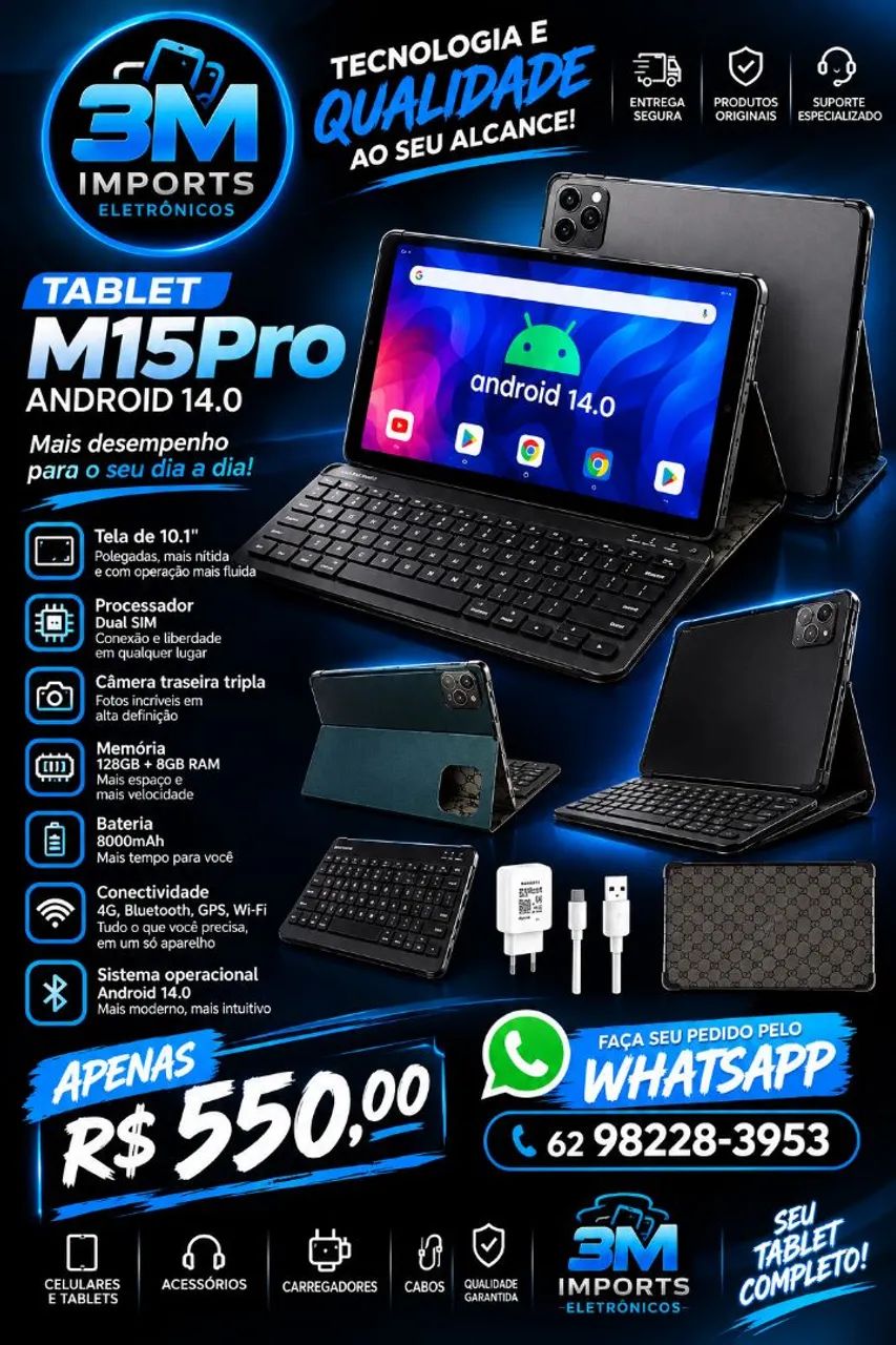Tablet M15PRO NOVO - Foto 5