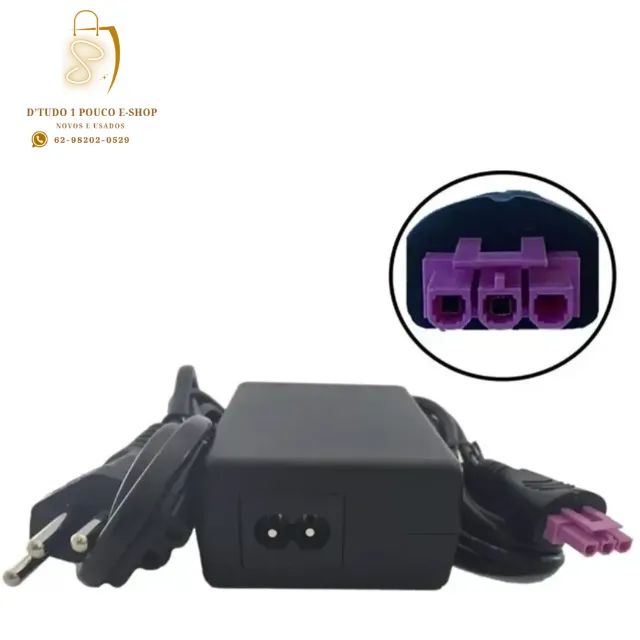 Fonte Impressora Hp Pino Roxo 30v 333ma + Cabo Usb