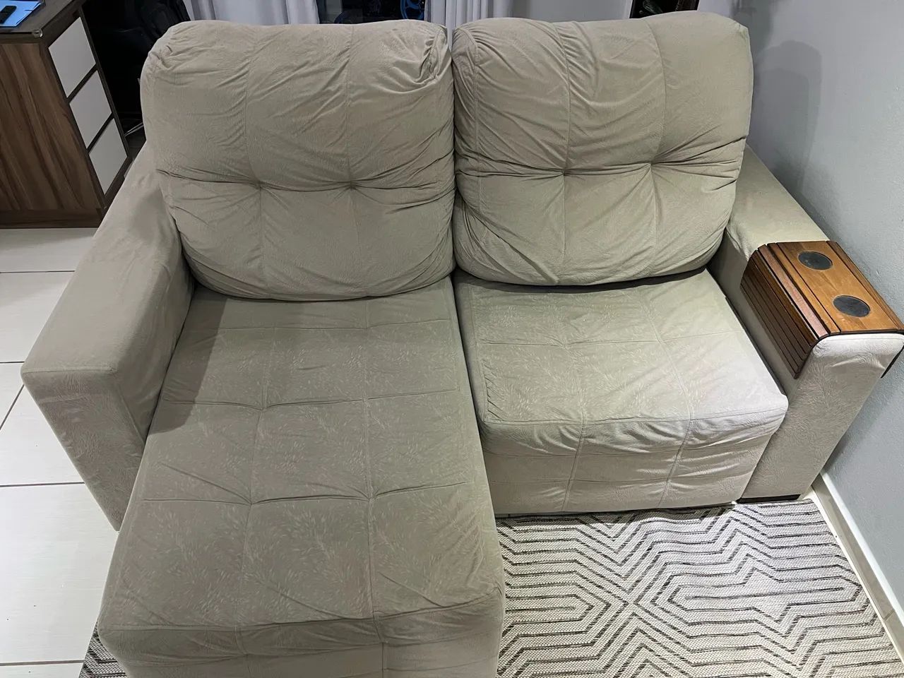 Sofá retrátil e reclinávei de 1,90m - Foto 4