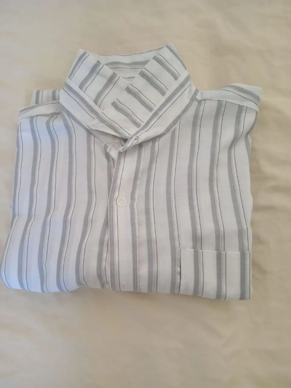 Camisa social masculina com manga comprida  - Foto 4