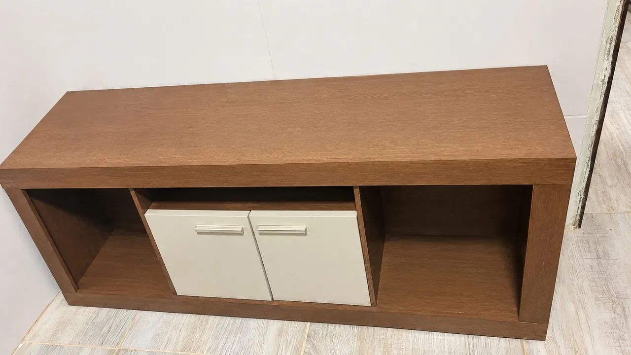Rack com Painel Triton Naturale/Offwhite  - Foto 4