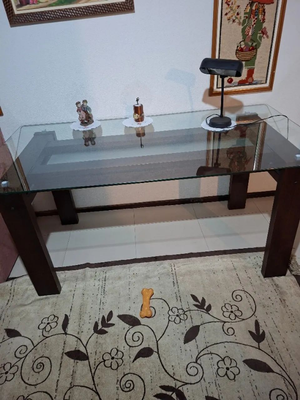 Mesa de jantar tampa de vidro. - Foto 2