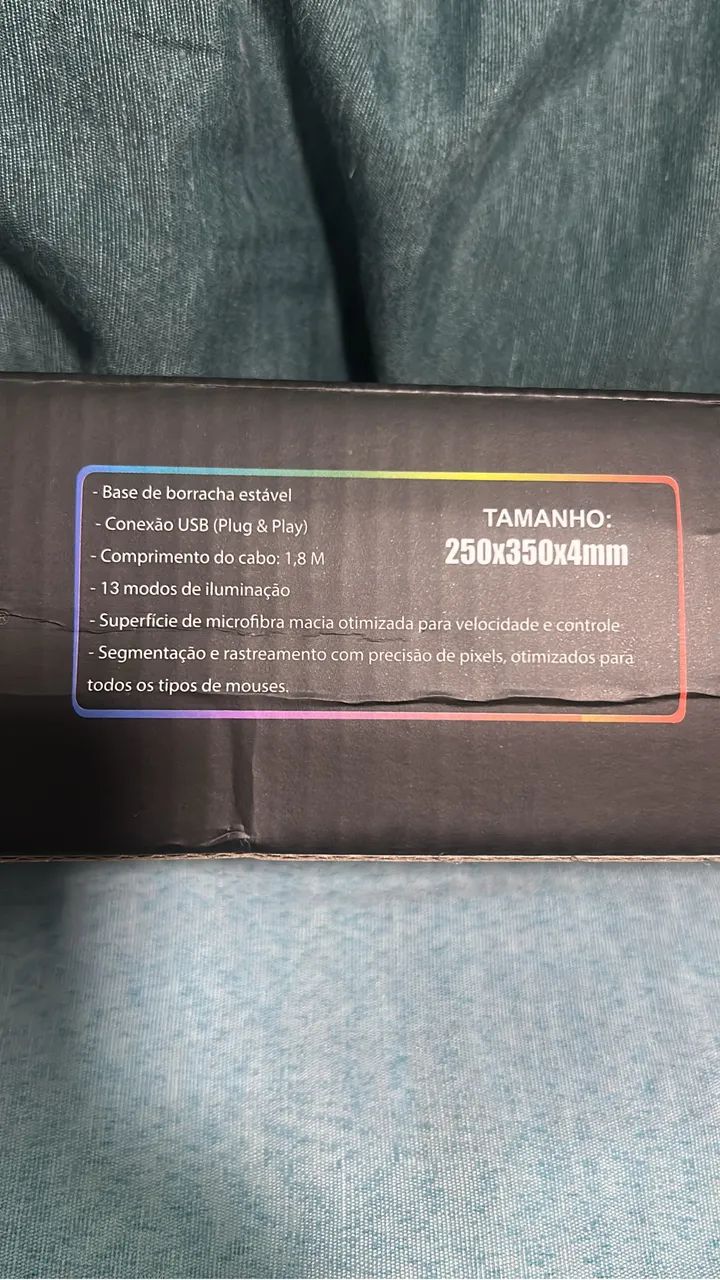 Mouse pad com rgb  - Foto 2