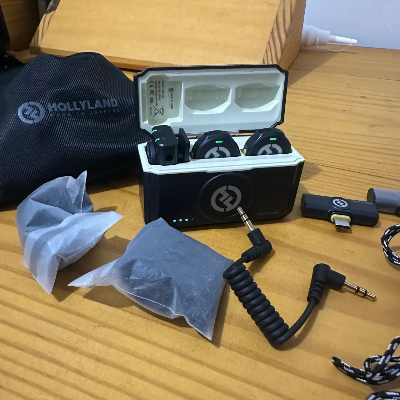 Microfone Hollyland Lark M2 Duo Combo