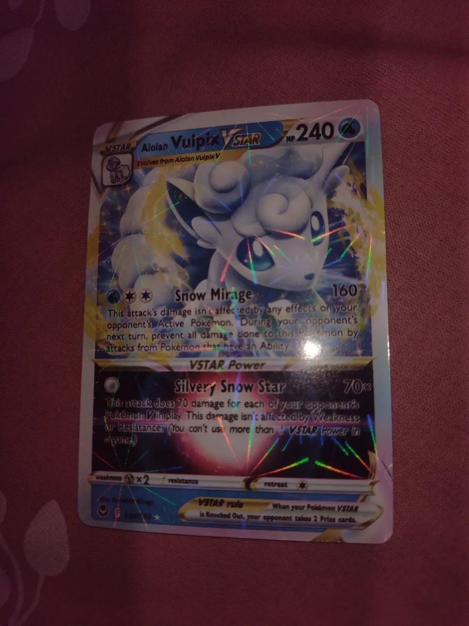 carta pokemon: Alolan Vulpix Vstar