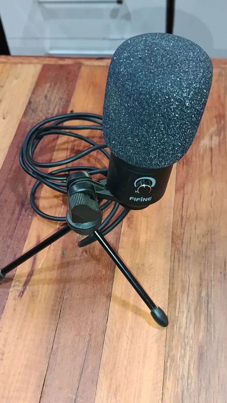Fifine K669b, com tripé e espuma, entrada USB  - Foto 2