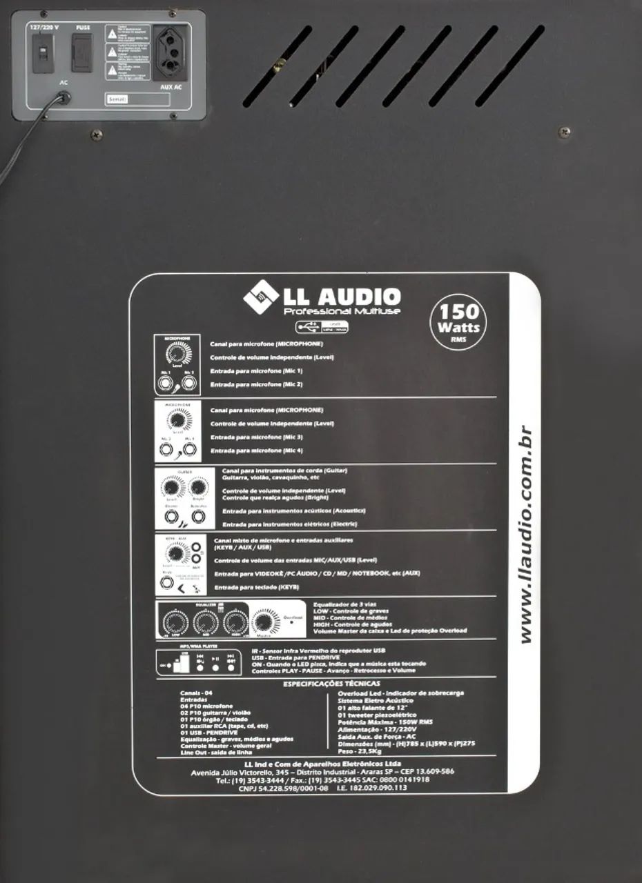 Pra vender logo!! Caixa amplificada LL500 - Foto 4