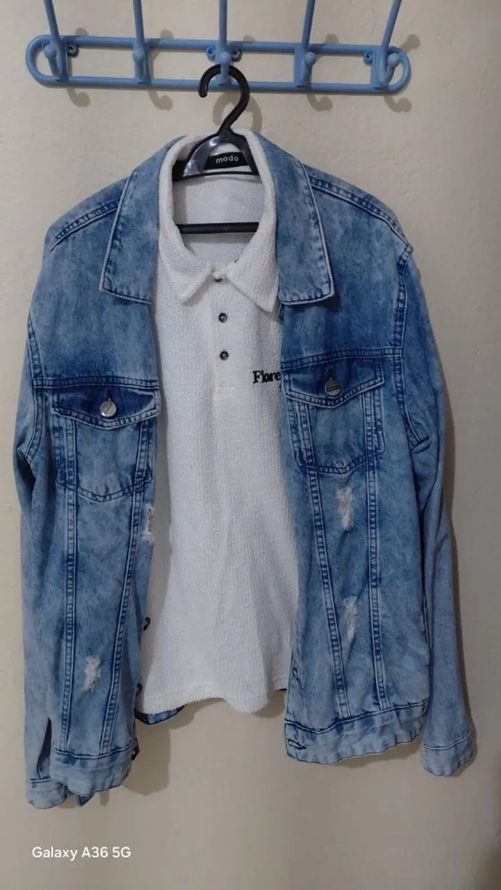 Camisa Jaqueta jeans e camisa polo  - Foto 5