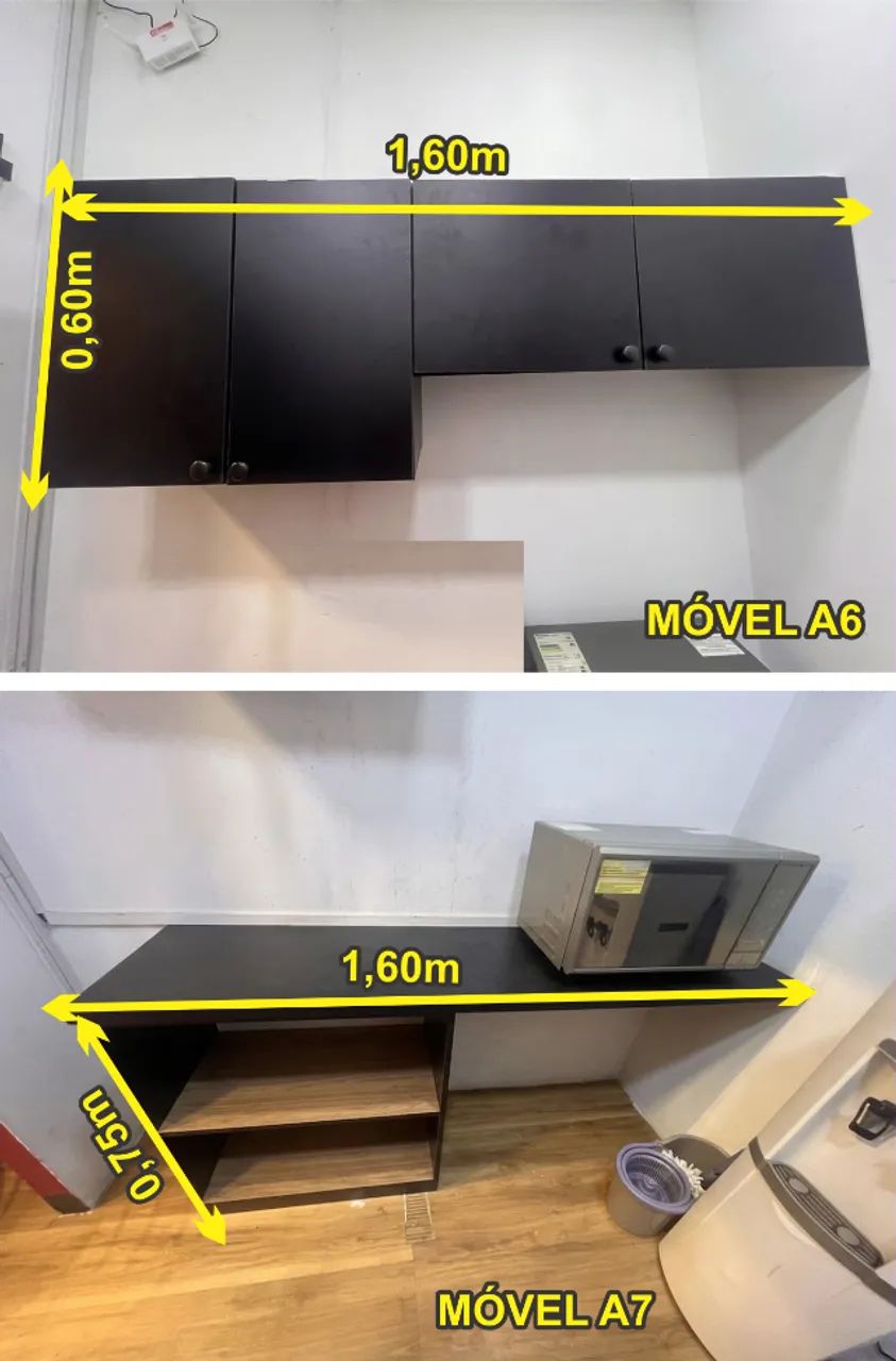 Prateleiras, balcão, armários, vitrine e painel em MDF - Foto 5