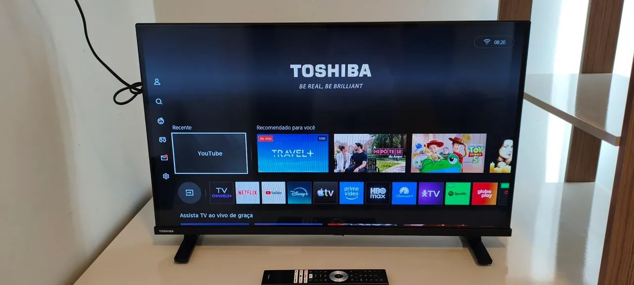 Smart TV Toshiba 32 polegadas HD Wi-Fi - Netflix, YouTube e mais