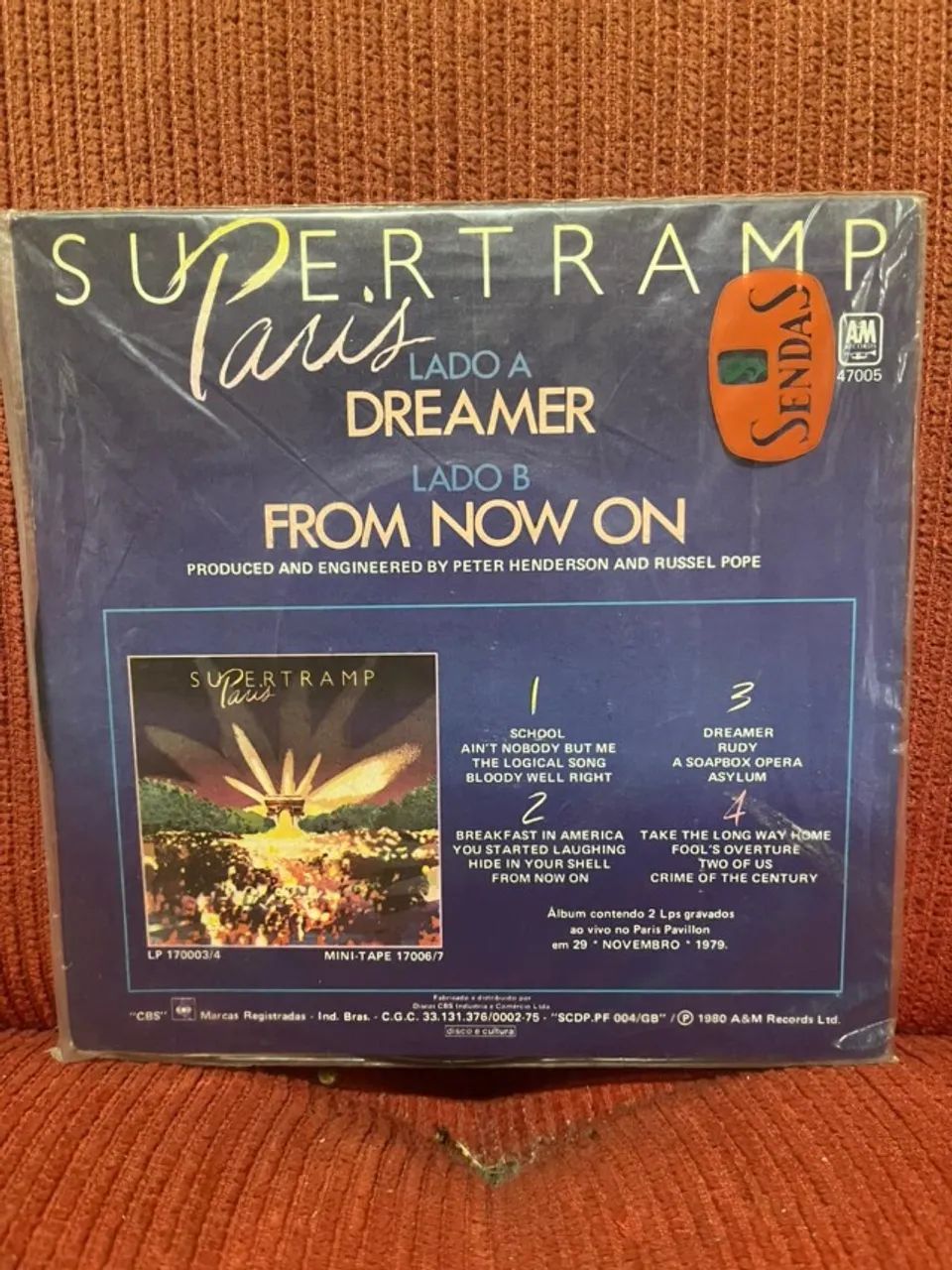 LP Vinil Compacto Single Supertramp Dreamer / From Now On - Foto 2