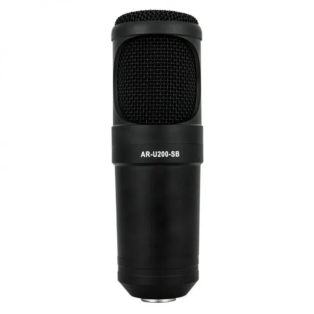 Microfone condensador USB com fio Arcano AM-BLACK-1 - Foto 4
