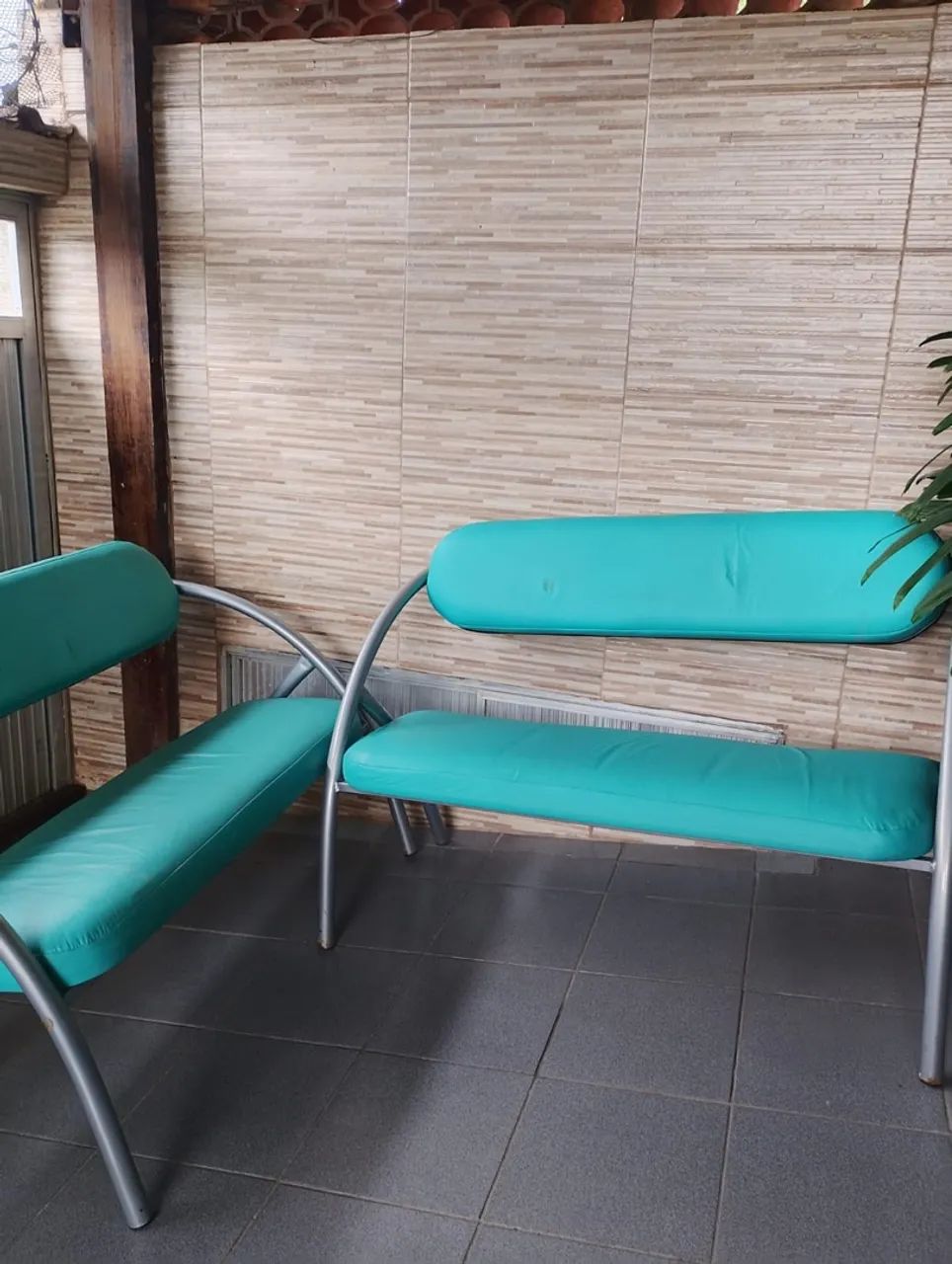 Sofás duplos para decoração azul bebê  - Foto 2