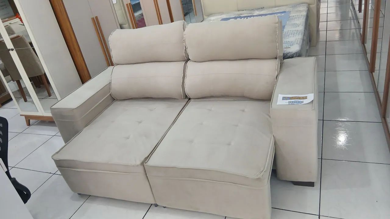 Sofá retrátil e reclinável 2mt - Foto 2
