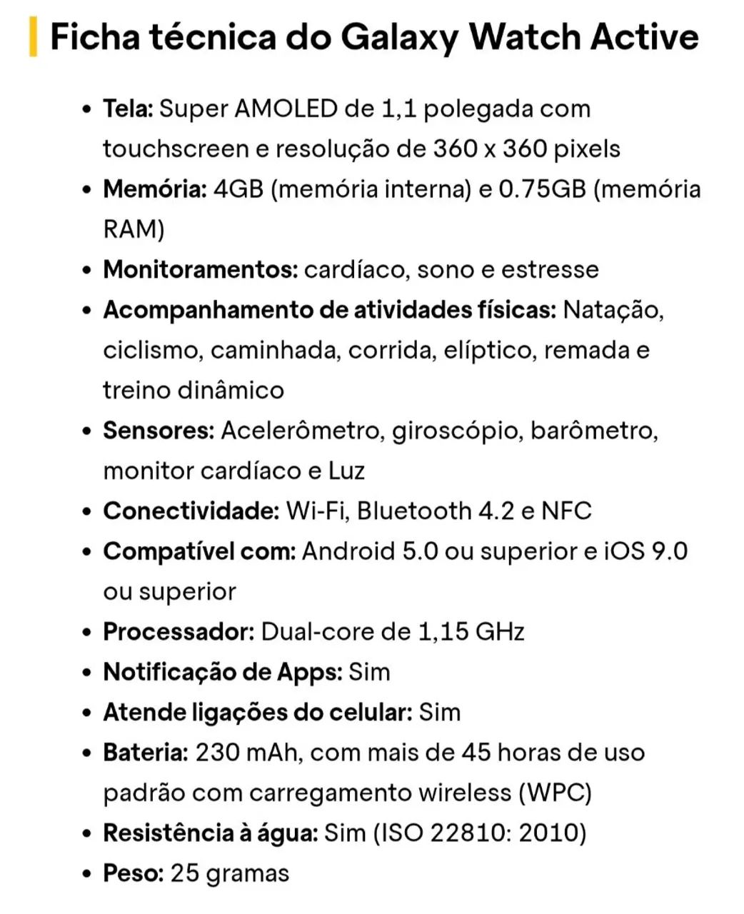 Samsung Galaxy Watch Active - Foto 2