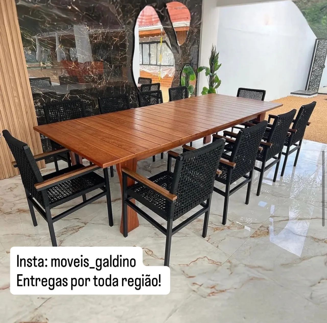 Mesas de 10 lugares - mesas com 10 cadeiras  - Foto 4