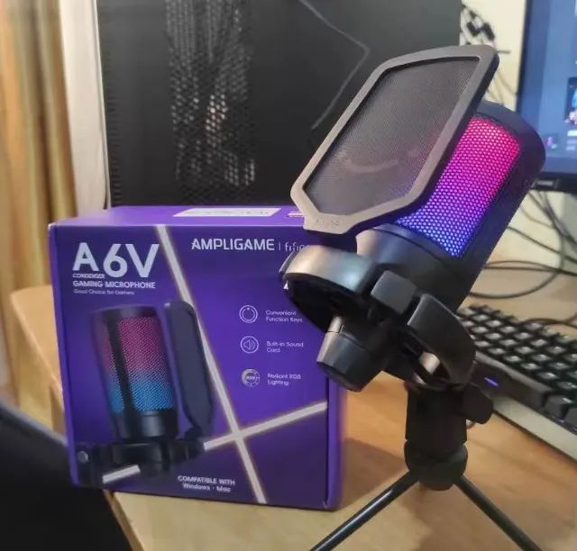 Microfone Fifine A6V Ampligame - Qualidade profissional para o seu setup - Foto 3