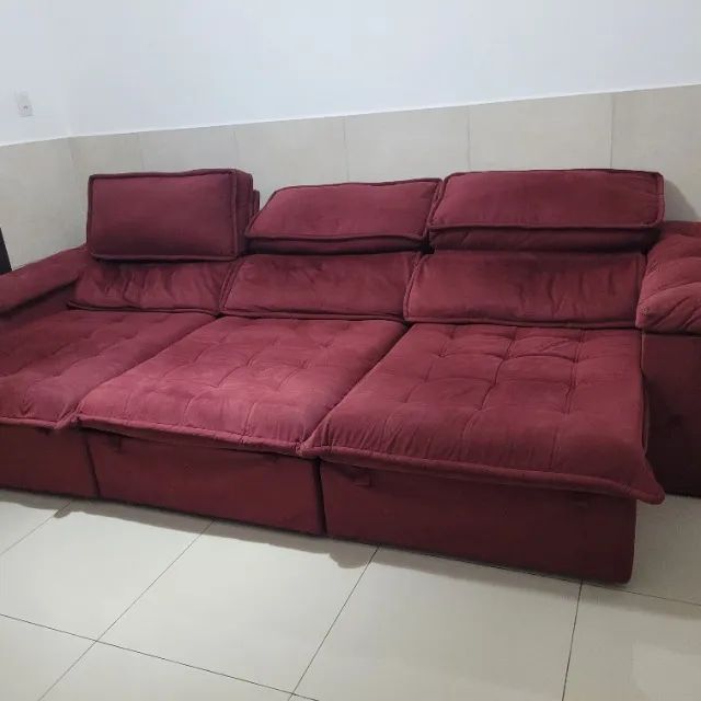 Sofa Retrátil Reclinável 6 Lugares - Foto 3