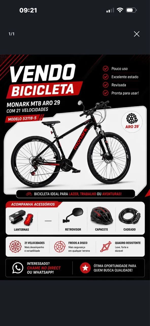 Bicicleta aro 29