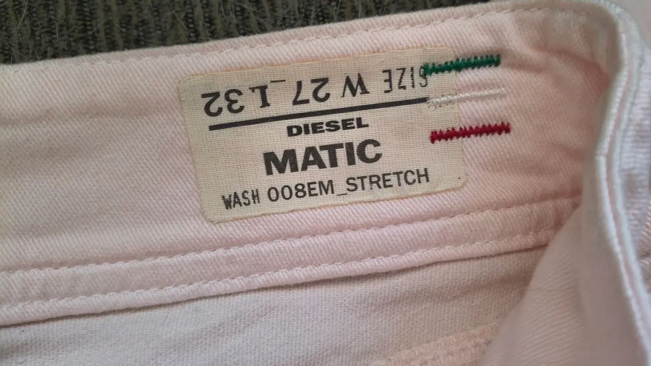 Calça da marca Diesel rosa claro P/M - Foto 3