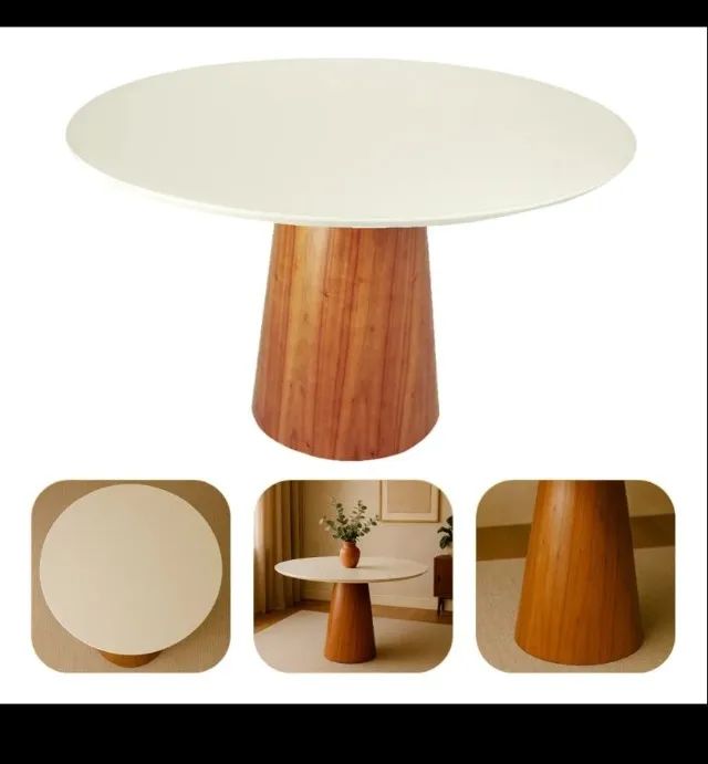Mesa De Jantar Creta Redonda c 4 Cadeiras Liz - Forte Distribuidora - ENTREGA EM 24H - Foto 5