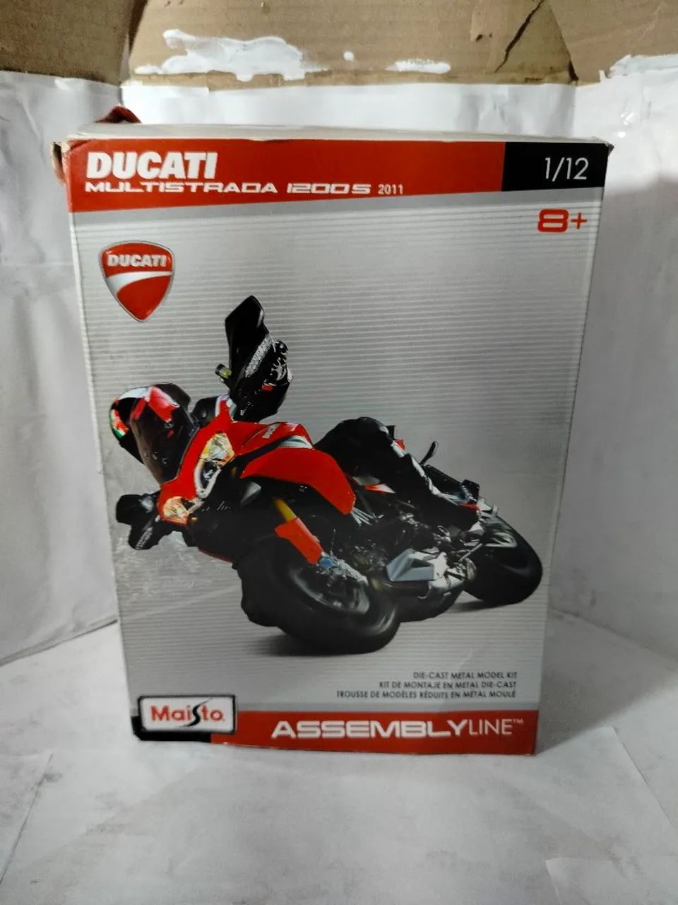 Miniatura Ducati 1200S Maisto Assembly Line 1:12 Completa + Caixa e Montada