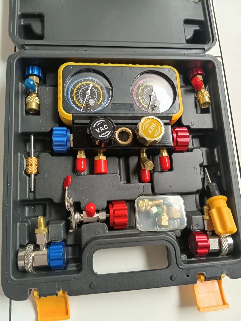 Manifold Ar-Condicionado com Mangueiras - Novo, na Maleta - Foto 2