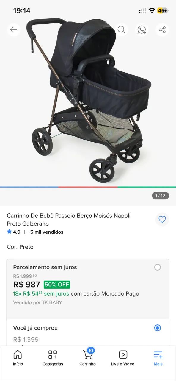 Carrinho de bebê  - Foto 2