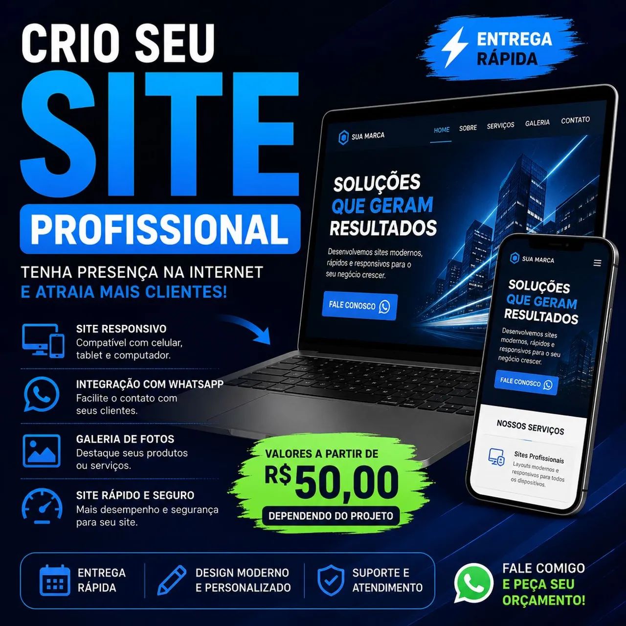 Crio Site Profissional | Landing Page | Site para Empresas