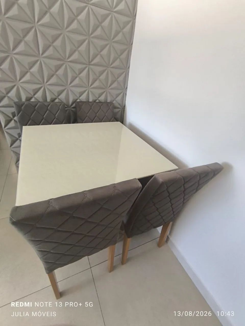 Mesa de jantar com 4 cadeiras  - Foto 2