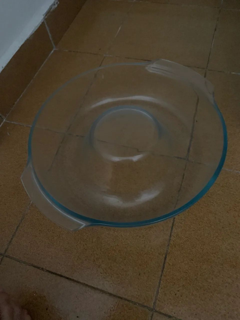 Forma de bolo de vidro 
