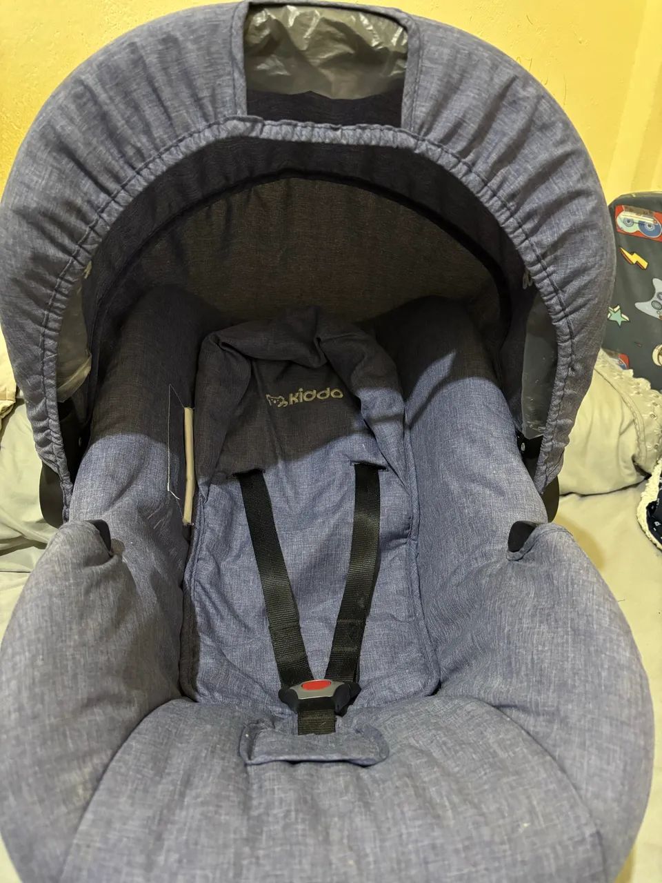 Bebê conforto azul KIDDO  - Foto 2