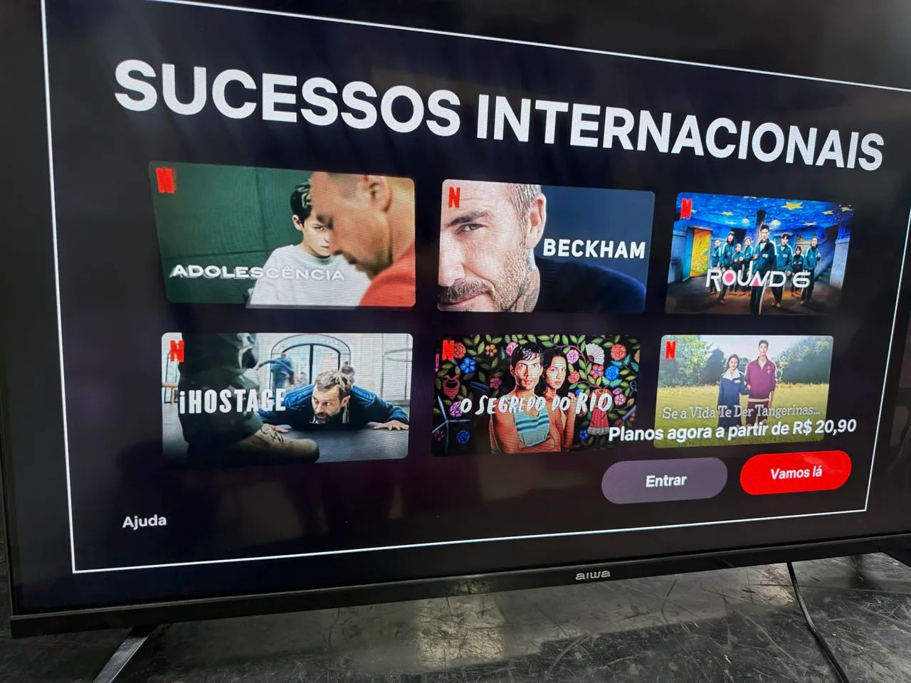 Tv led AIWA 43 polegadas Smartv Android borda infiiita seminova Wi-Fi Bluetooth ENTREGO - Foto 4