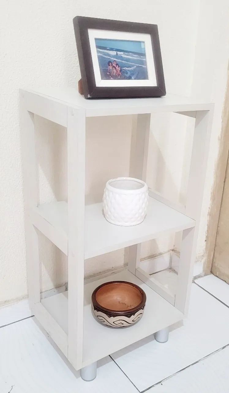 Mesinha Multiuso em MDF Cinza. - Foto 4