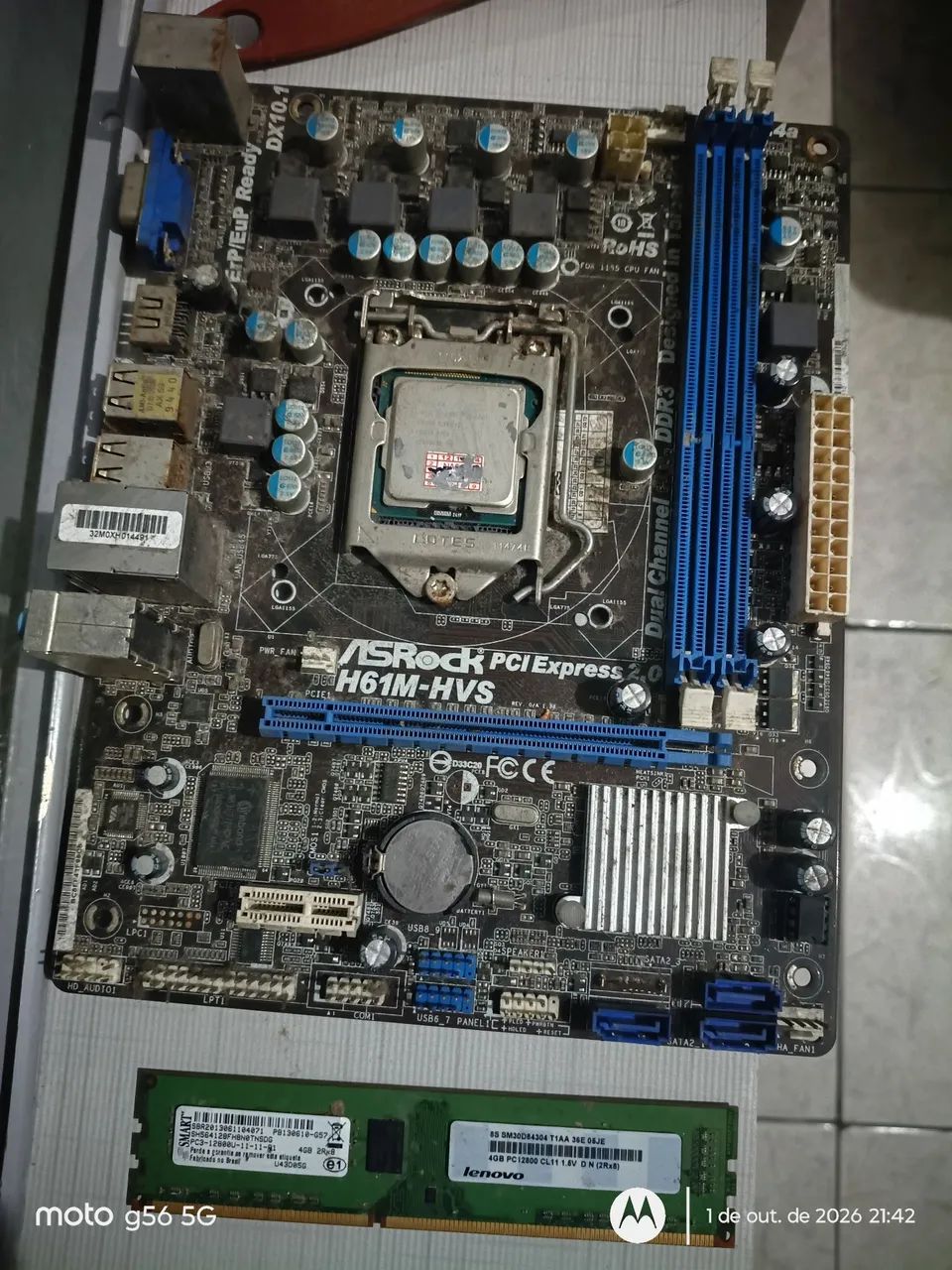 Placa mãe As rock H61 - Foto 2