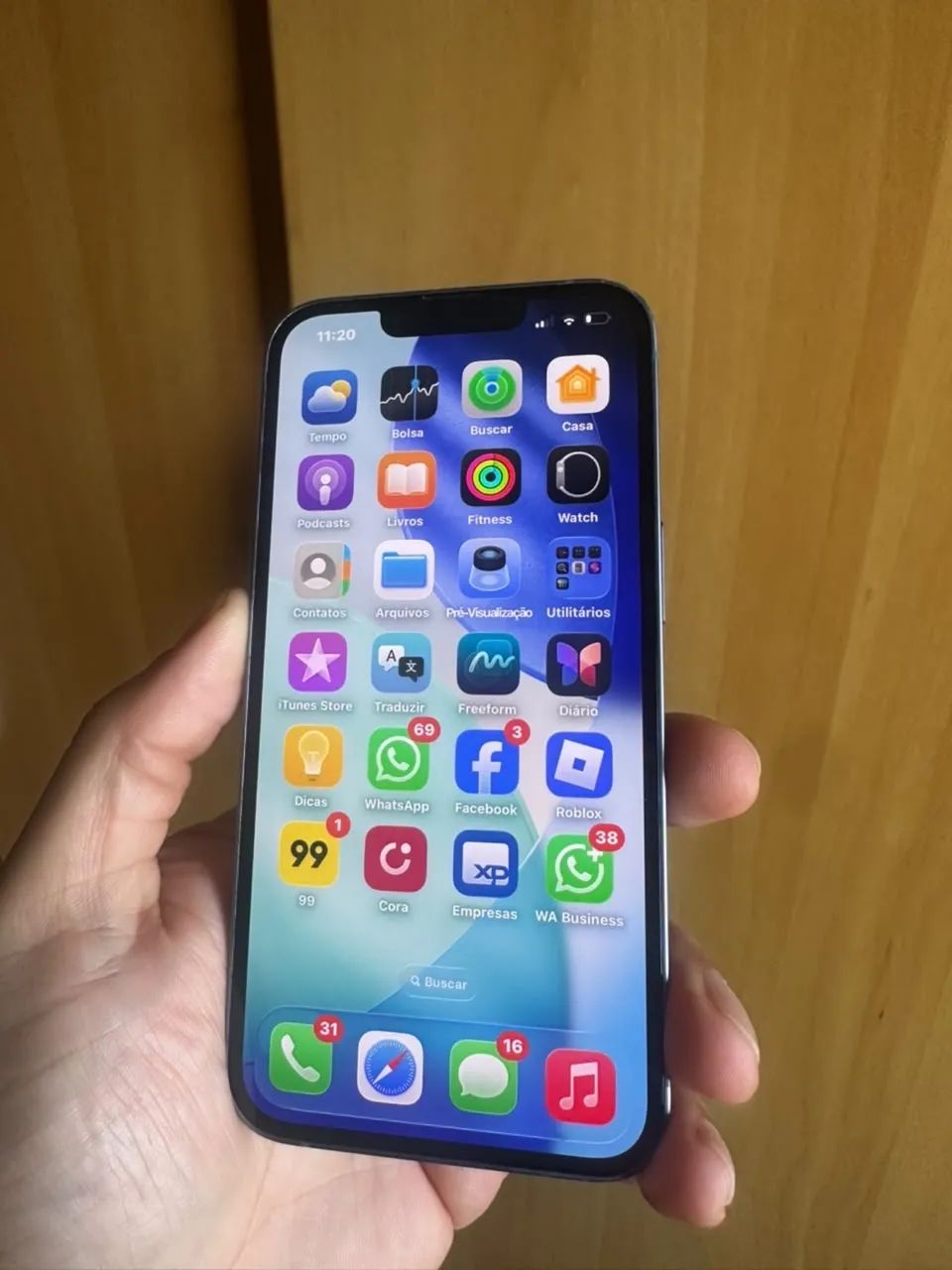 IPHONE 14 128GB APPLE AZUL FUNCIONA TUDO 