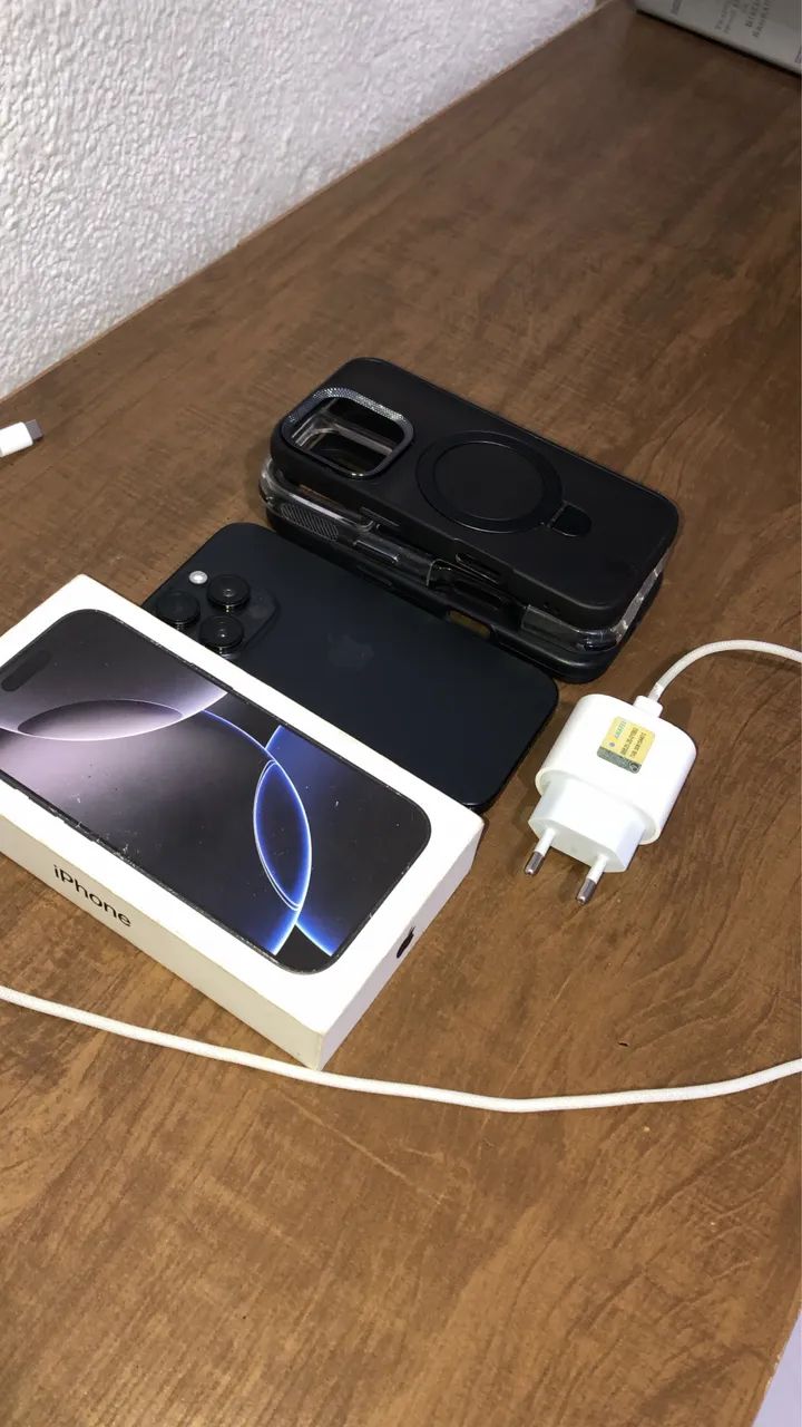 IPHONE 16 PRO BLACK 128gb + CARREGADOR ORIGINAL - Foto 3
