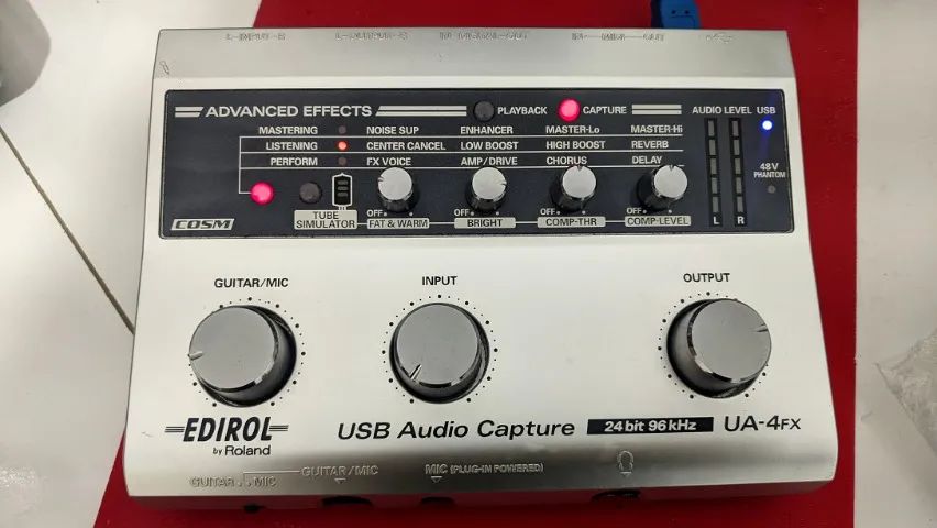 Interface De Áudio Roland Edirol Ua4fx C/ Midi e Loopback