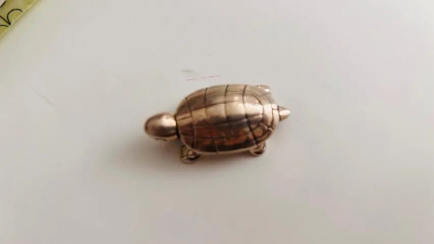 Pingente em Prata 925 modelo tartaruga - Foto 2