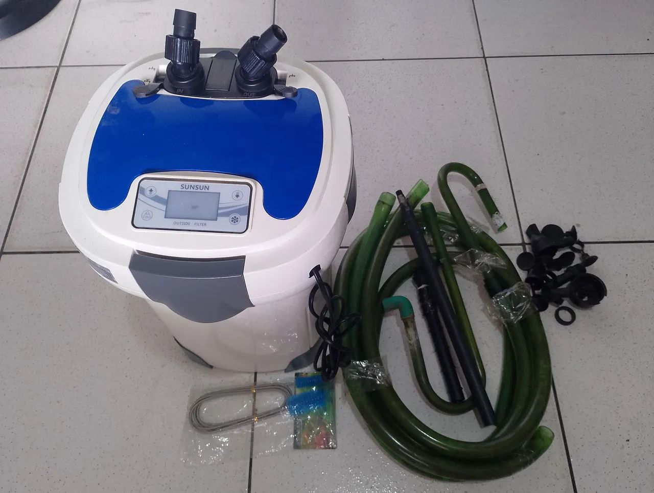 Filtro aquário canister Sunsun 3000l/h com UV
