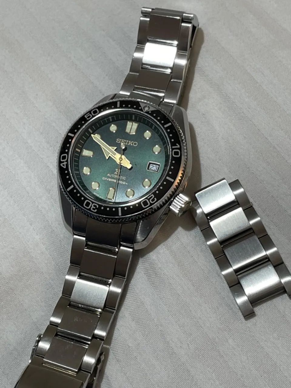 Seiko Prospex MM200 SPB105J1 Dark Green Sunset Diver Automatico - Foto 4