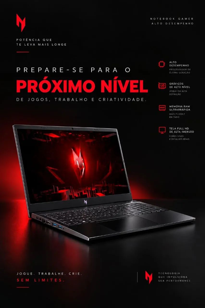 Notebook V15 Anv15-51-58az 13°geração 32gb Intel Core I5 Acer Preto