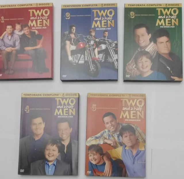 Two and a half men - para colecionadores - temporadas 1 a 5 - DVD
