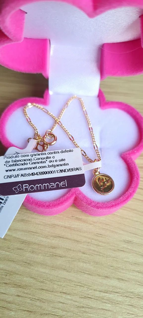 Pulseira infantil com medalha Anjo da Guarda Rommanel - Foto 3
