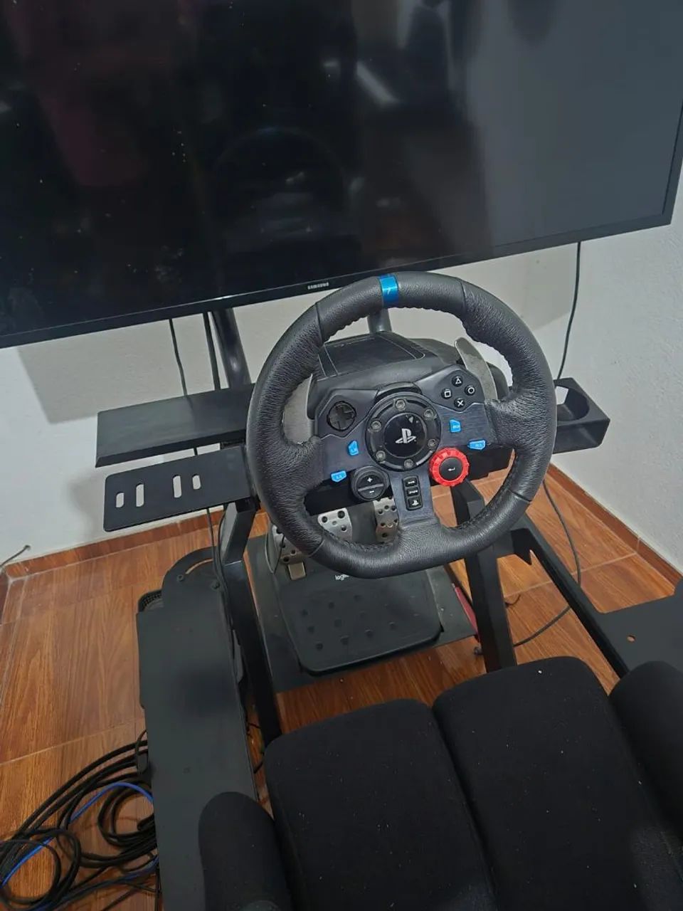 Cockpit extreme sim racing + tv + Logitech g29 - Foto 3