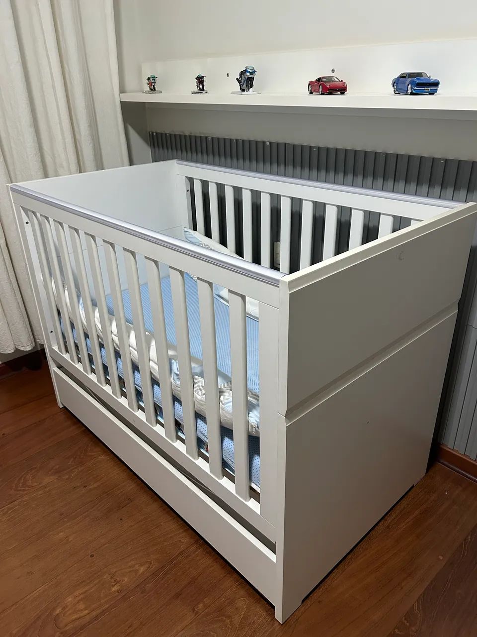 Berço + cama infantil 135 x 80 cm