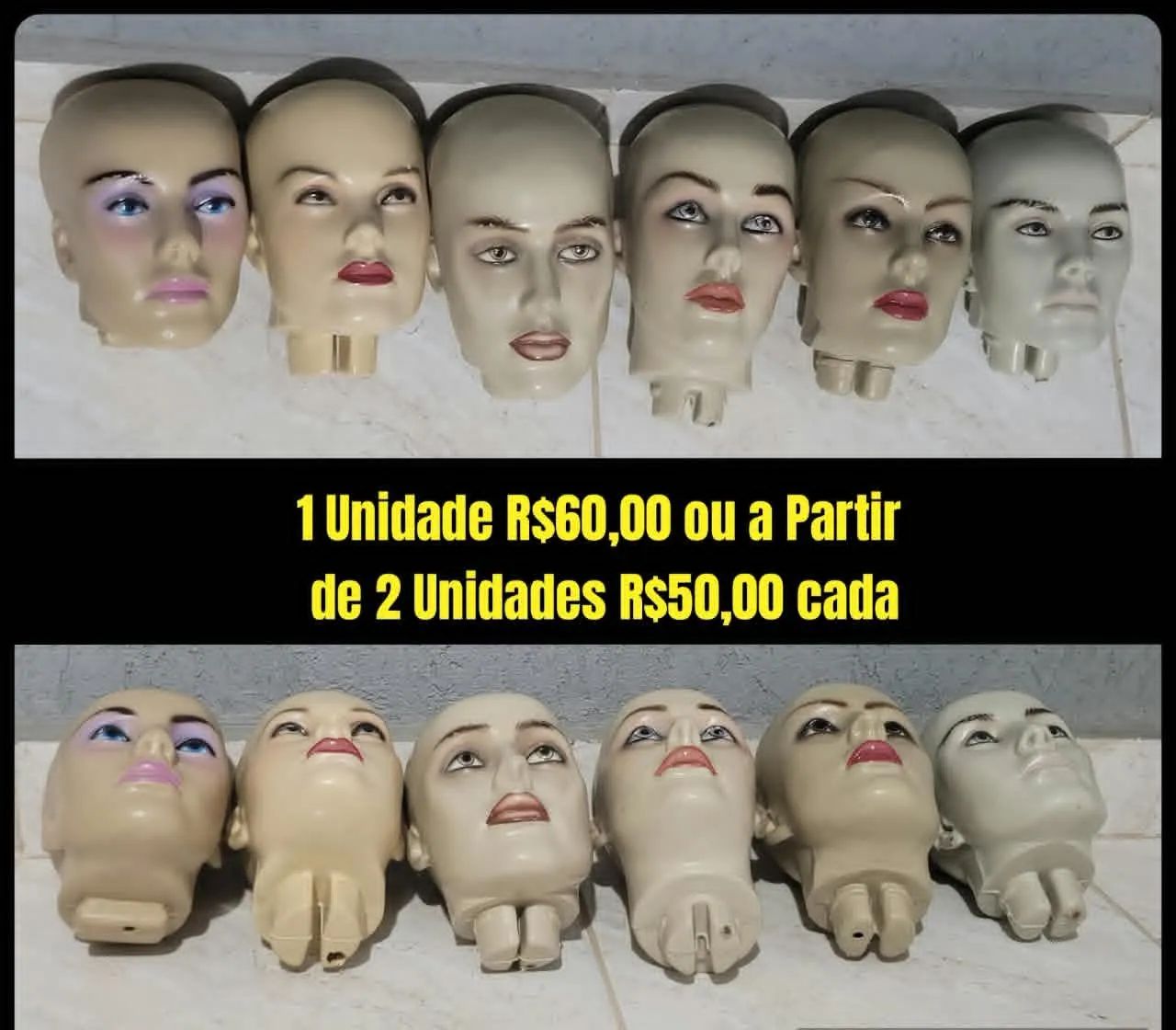 Cabeças e braços de manequins a partir de R$35,00 cada - Foto 2